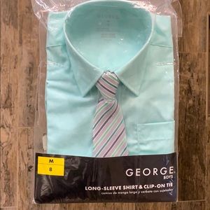 BNWT GEORGE boys long sleeve dress shirt.